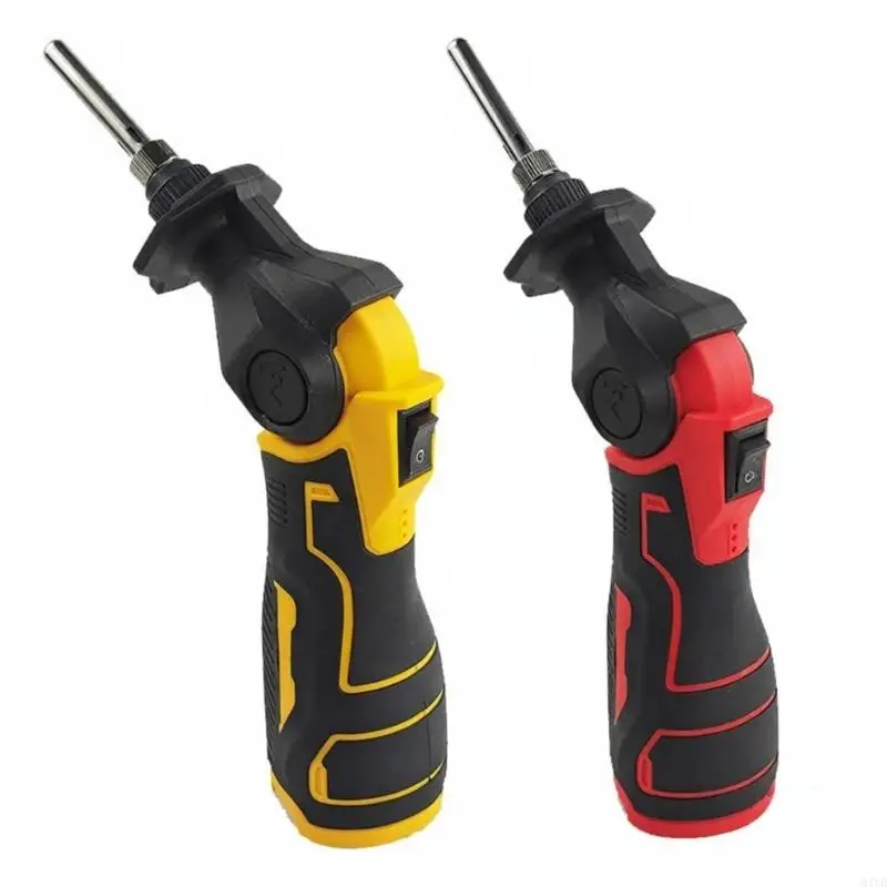 Portable 12V Soldering Iron Set With Double Tips And Wide Temperature Ranges 0-400℃ For DIY Craft And Home Repairs M4YD