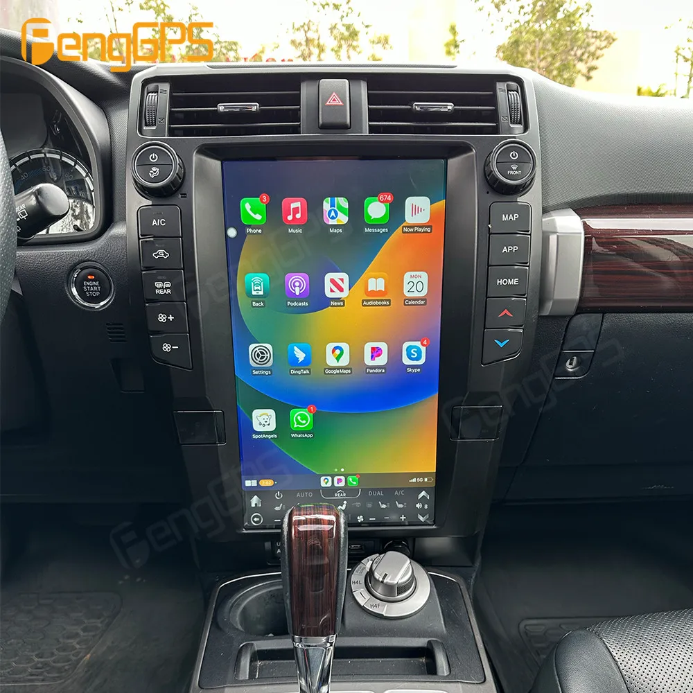 15. 6 Inch For TOYOTA 4runner 2010 - 2022  Android 12 Multimedia Video Player Car Radio Stereo GPS Navigation Map Carplay Auto