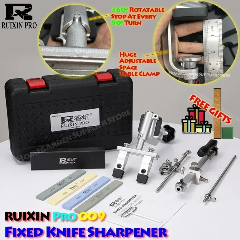 RUIXIN Pro Ultimate Edition Flexible Angle Fixed Knife Sharpener System Full Size Sharpening Polishing Adjustable Kitchen Tool