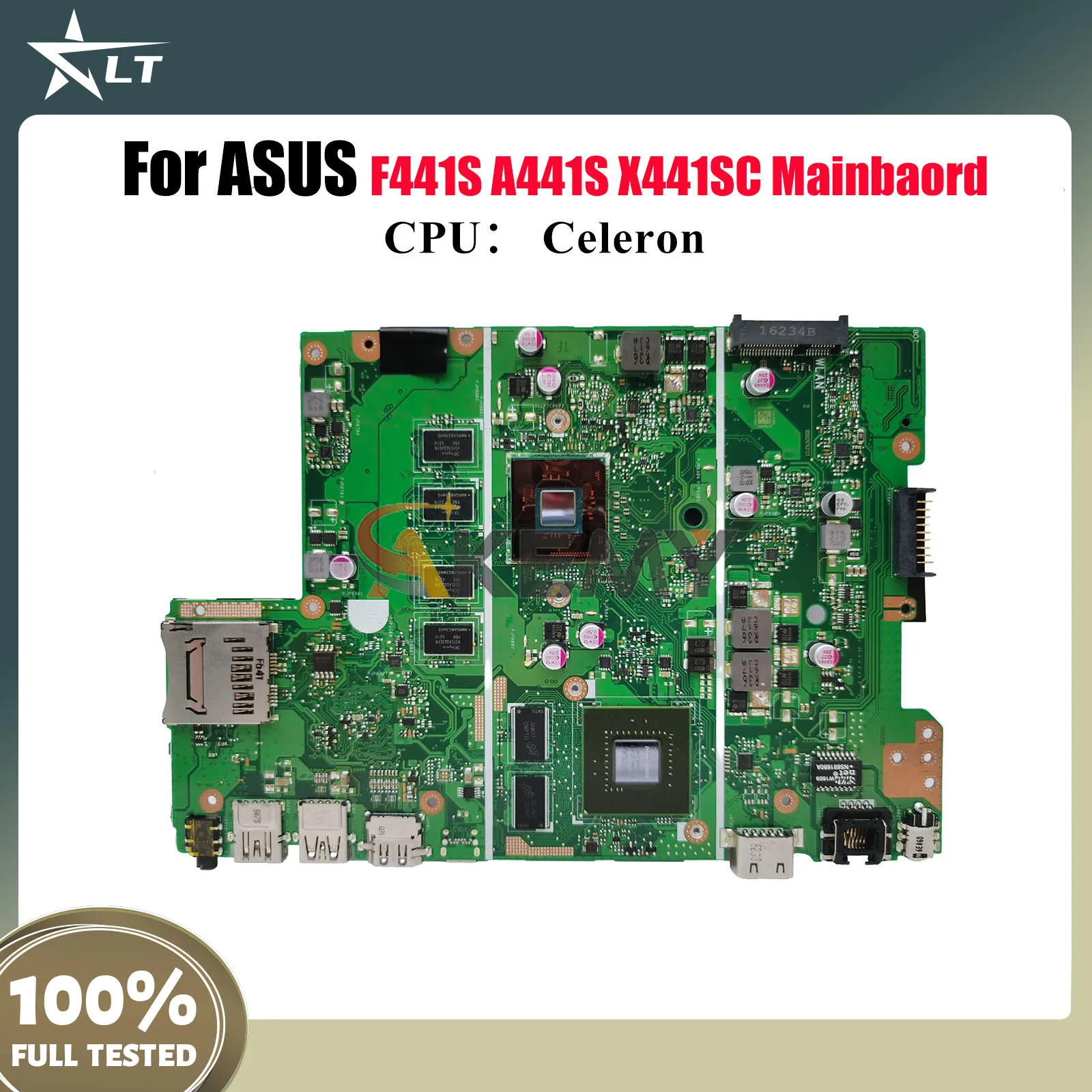 

X441SC Laptop Motherboard For ASUS VivoBook F441S X441S X441SC A441S Notebook Mainboard With Celeron CPU 100% tests OK fast ship
