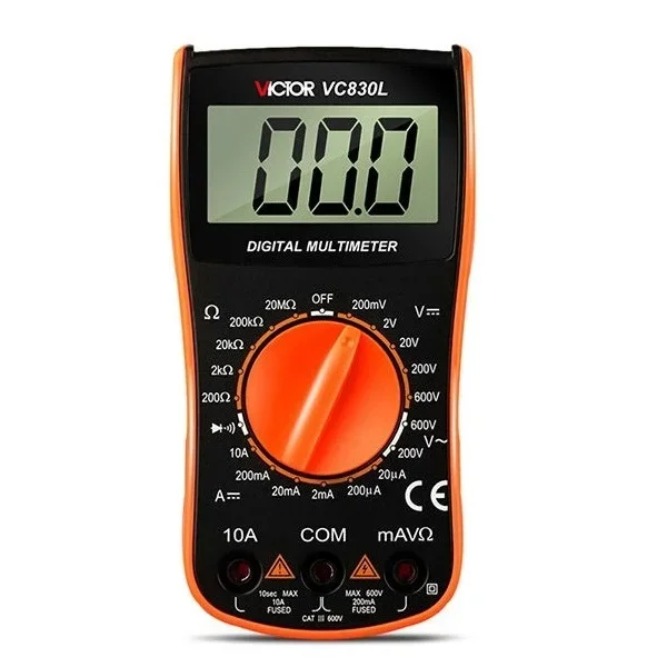 VC830L 1999 Counting High Quality Manual Range DC Ammeter Volt Ohm Tester Multimeter