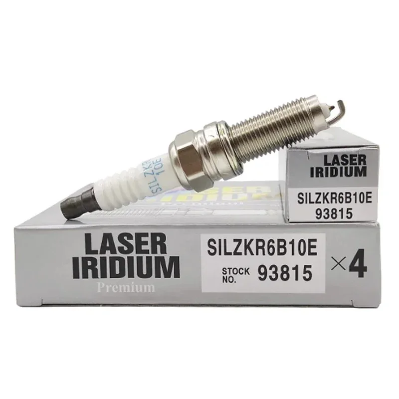 

4pcs 93815 SILZKR6B10 Iridium Spark Candle Plugs for Hyundai Accent Elantra I30 I40 IX35 SANTA FÉ SONATA KIA OPTIMA RIO SUZUKI