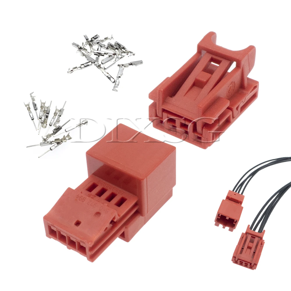 1 Set 4 Pin 8K0972994 8K0973754 Car Multi-color Ambient Light Plug 1670988-2 1-1670989-1 Auto Wire Harness Socket for VW Audi