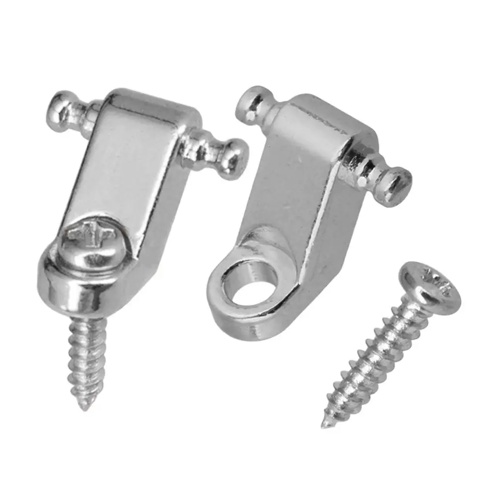 Miwayer 2-piece Guitar Roller String Lock Installation Replacement with Screws for Electric Guitar Black/Silver/Gold
