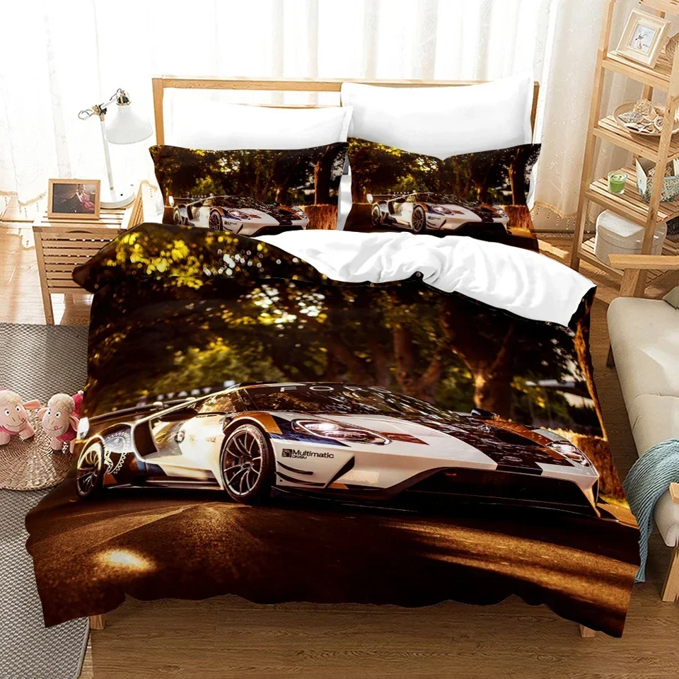 

Sports Car 3D Duvet Cover Bedding Set Comforter Linen Pillowcases Home Decor Single Double Twin King Queen