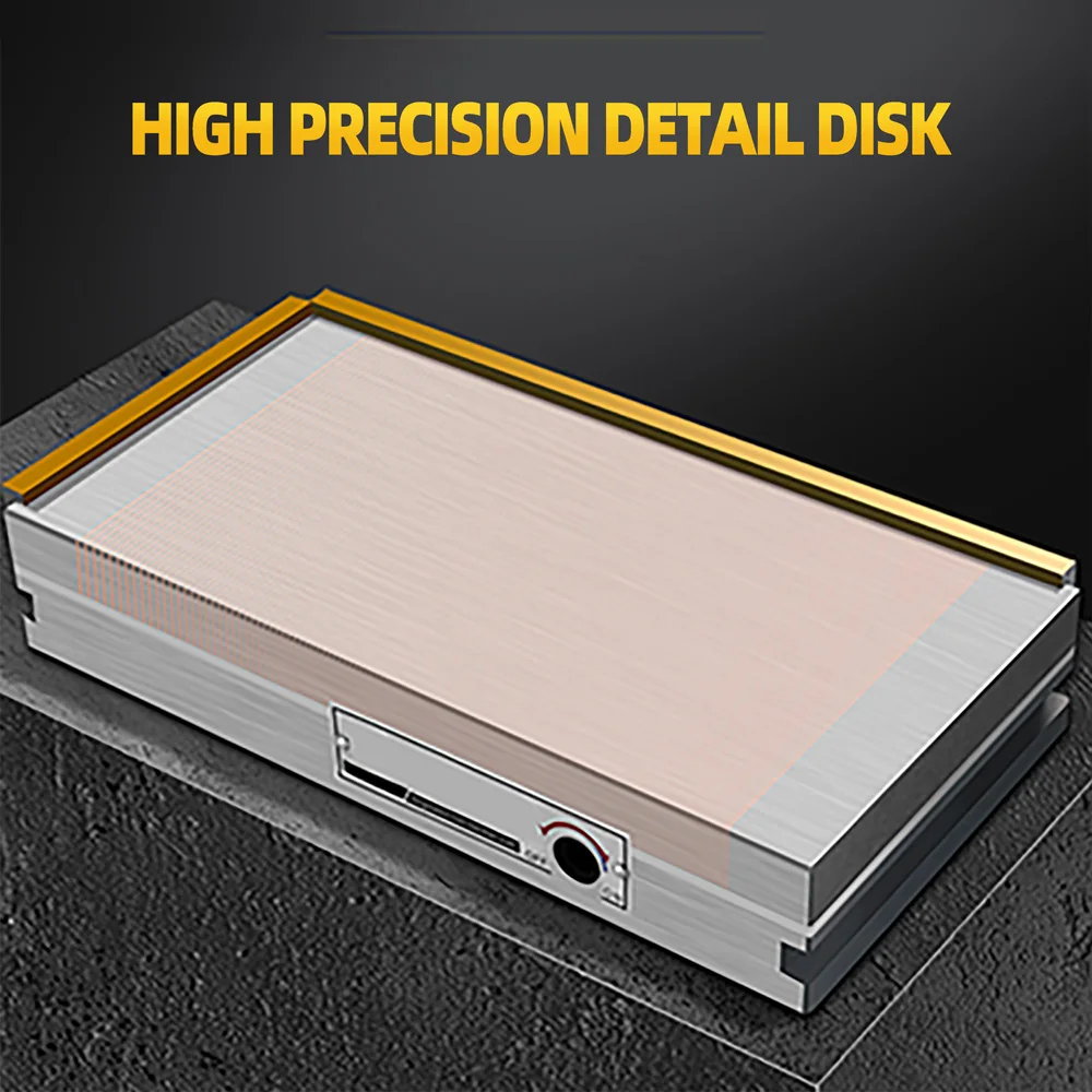 Mesa Magnética Ultra Potente para Rectificadora de Superficies, Plato Magnético de Cobre Rojo de Latón de 70*150mm para Rectificado