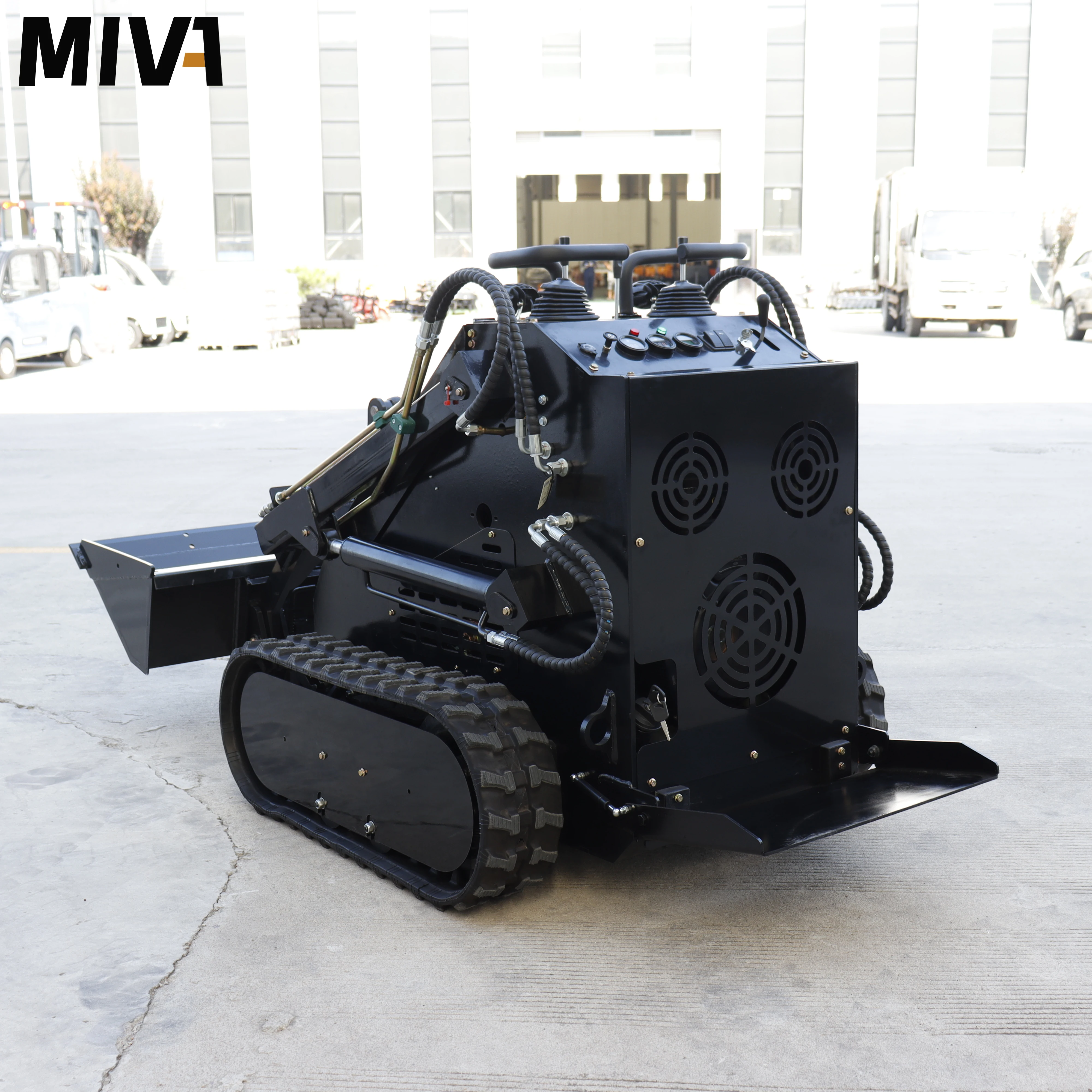 Cheapest EPA Skid Steer loader Stand Behind Diesel Engine Lightweight Small Crawler/Wheeled Front Loaders Bucket Customized