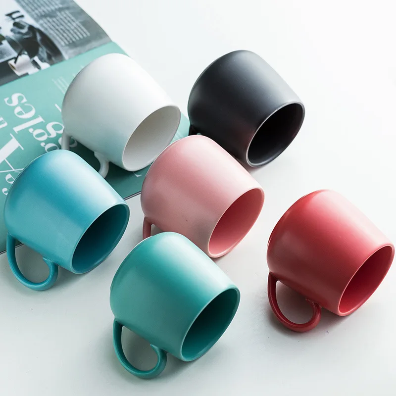 Ceramic Mug Minimalist Matte Set for Home Office Cafe Living Room Bedroom Water Tea Coffee Gift Cup Modern Drinkware Cup Mug