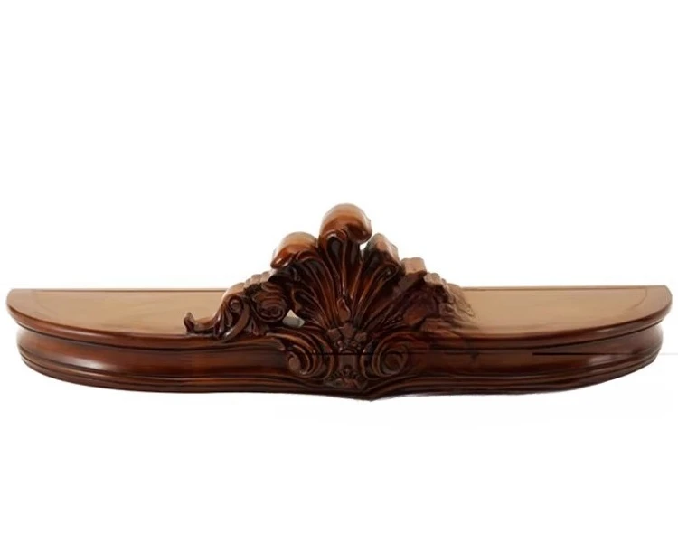 American bed mantle frame European antique all-solid wood hand-carved bed crown French court princess decorative bed mantle curt