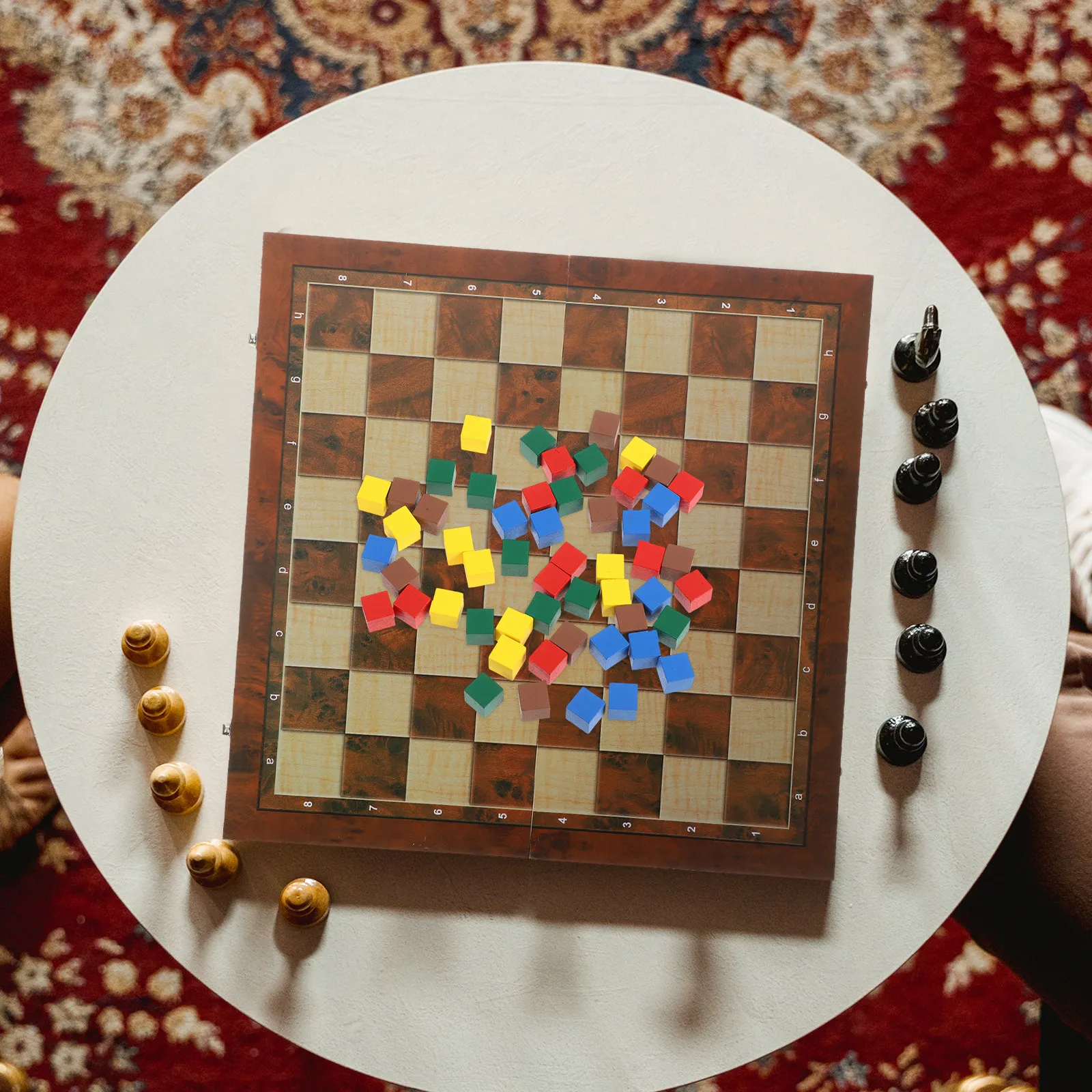 Board Game Or Boardgame - 50 Stück Schachfiguren aus Kiefernholz, leicht