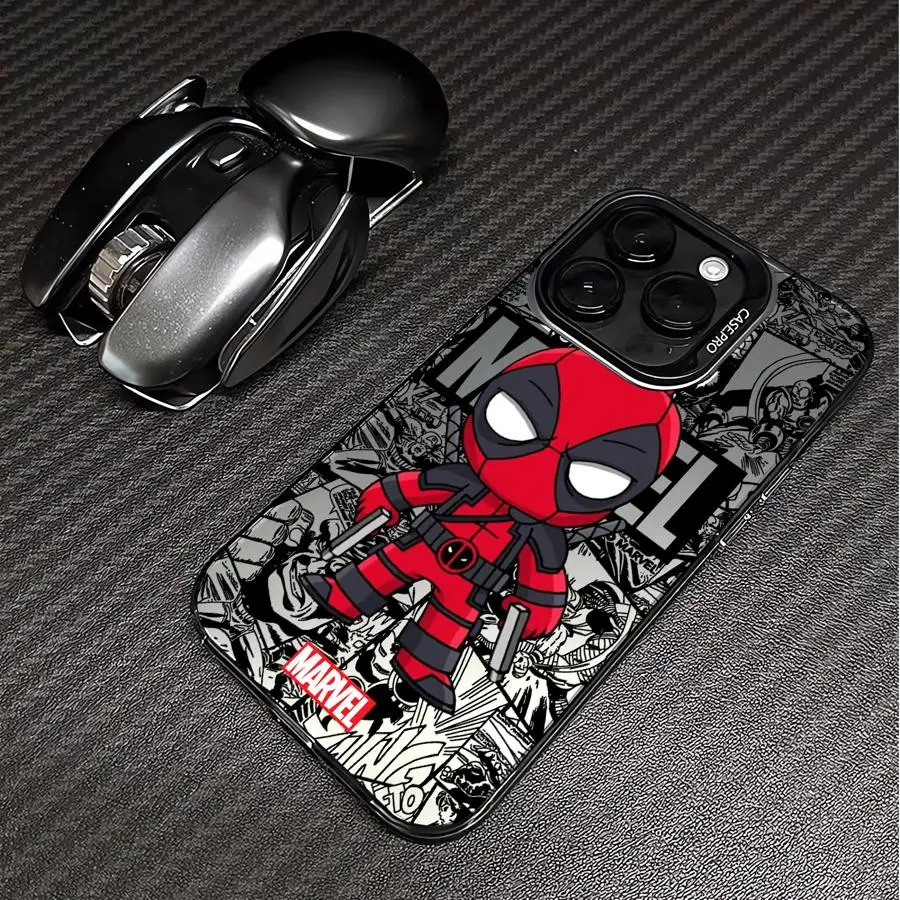 Marvel Groot Deadpool Cover Phone Case for Apple iPhone 15 Pro Max 16 Pro 14 Pro 13 12 11 Pro Max 14 Plus Protective Soft Shell image 5