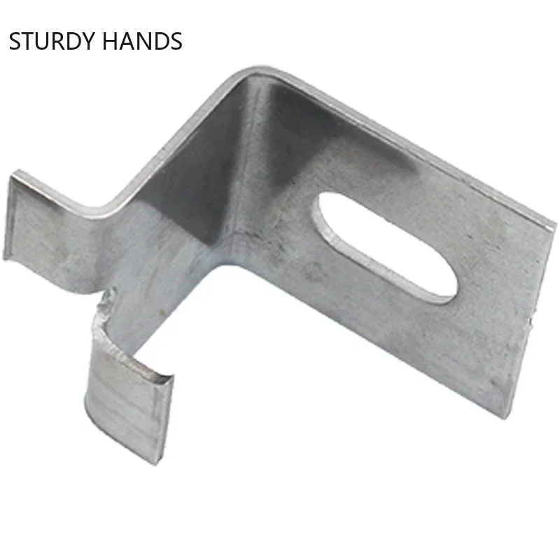 50Pcs Stainless Steel Tile Dry Hook Double Bend Pendant Marble Curtain Wall Hanging Fixed Hardware Fastener Hook Hanging Piece