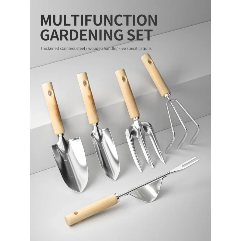 พลั่วขุดดินแบบกว้างสำหรับปลูกเครื่องมือมือในสวนใช้ในกระถางปลูกต้นไม้ใช้ในครัวเรือนอุปกรณ์ทำสวนสำหรับขุดดินปลูกวัชพืช