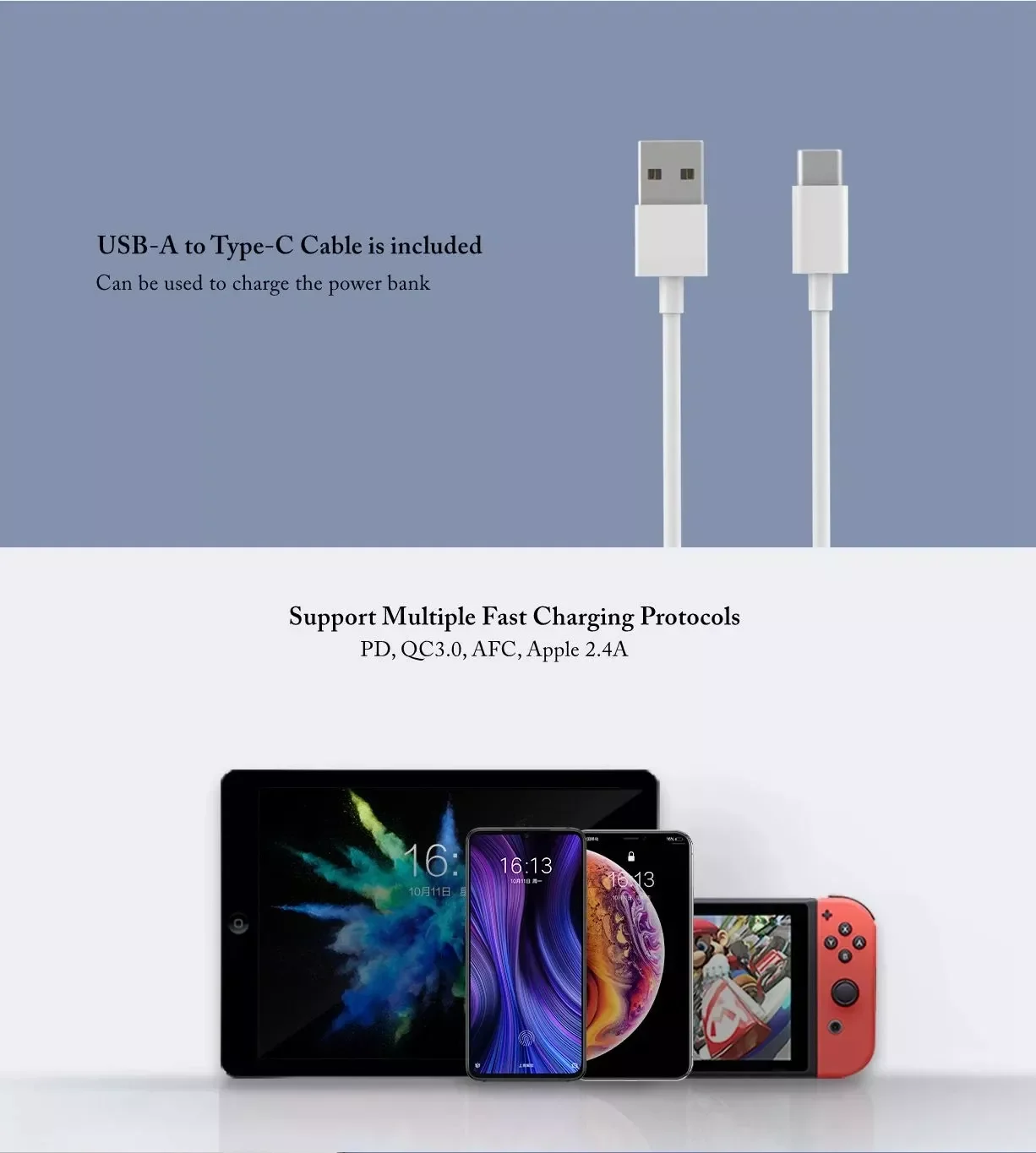 Xiaomi Power Bank 10000mAh 22.5W - PB100DZM Type-C Fast Charge Powerbank for iphone xiaomi mobile phone charger