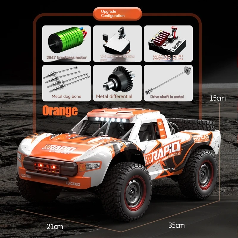 JJRC Popular Brushless Four-Wheel Drive Drift 2.4g Brushless Handle 70km High-Speed Traction Off-Road Rc Toy Remote Control Car