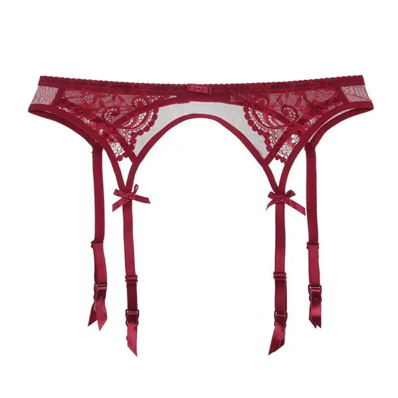 Women Elastic Lace Garter Belts Heart Leg Neck Ring Sexy Girls Adjustable Thigh Stockings Waist Harness Garter Suspender view 2