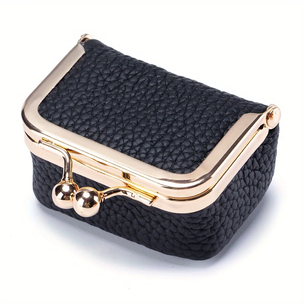 2026 New Women's Solid Color Imitation PU Leather Jewelry Box Ring Necklace Earring Storage Mini Coin Wallet image 6