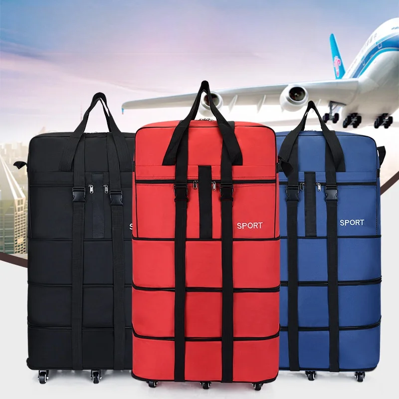 waterproof-oxford-fabric-travel-bag-large-capacity-moving-bag-with-universal-wheels-foldable-and-retractable-handle-for-men
