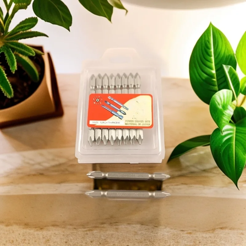 

High Quality Double Ended Screwdriver Bits 65mm Long Lasting Hardened Steel Tool for Precision Work