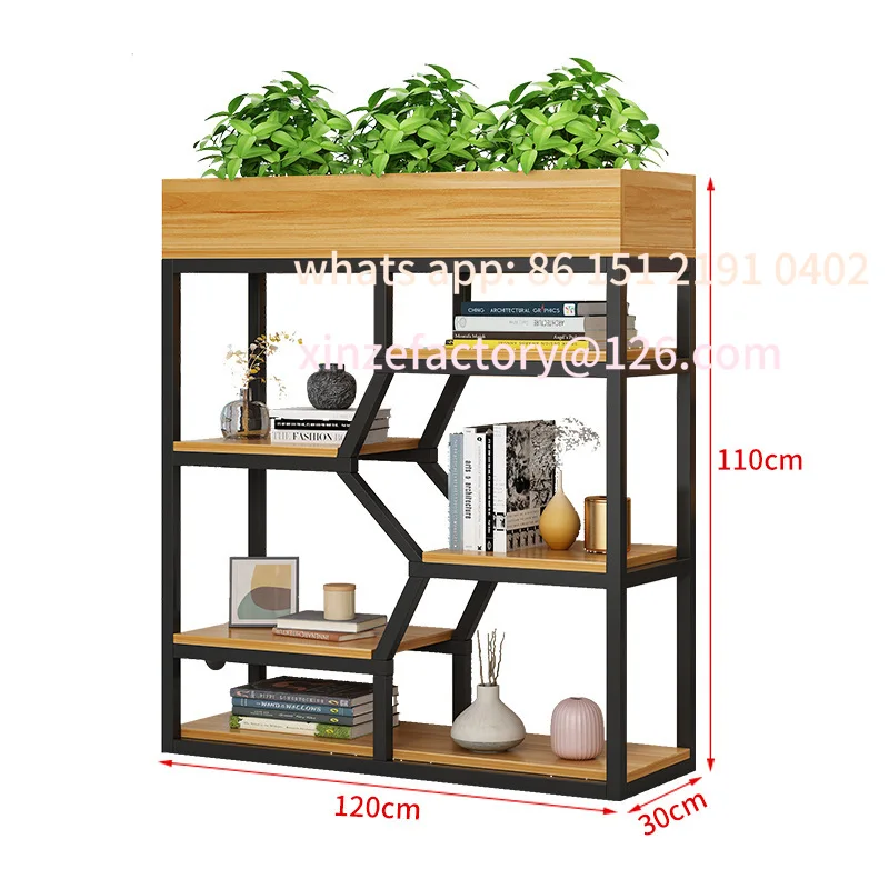 

Customizable Wrought Iron Screen Flower Stand Partition Restaurant Industrial Wind Card Seat Fence Living Room Partition Cabinet