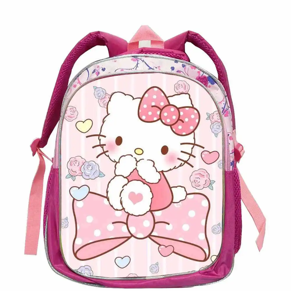 Pink Hello Kitty School Bags Cartoon Backpack For Baby Boys Girls Lovely Schoolbag Kindergarten Schoolbag