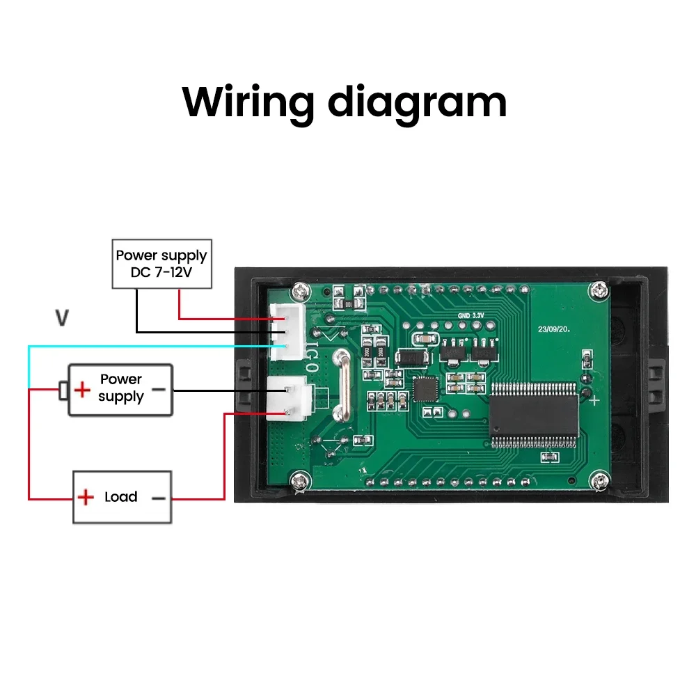 1000W LCD Digital Voltmeter Ammeter DC 0-500V 10A 0-999W Wattmeter Voltage Current Power Meter Volt Detector Tester Monitor