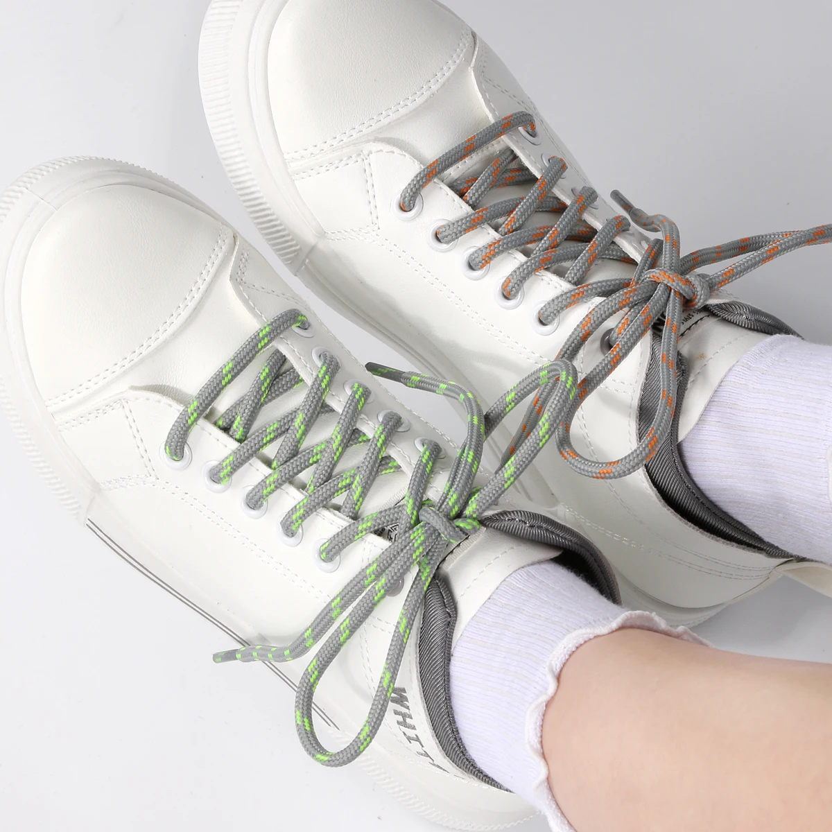 Robuste runde Wanderschnürsenkel, 0,5 cm Durchmesser, strapazierfähige Outdoor-Schnürsenkel für Sneaker und hohe Stiefel, 1 Paar – Detail 5
