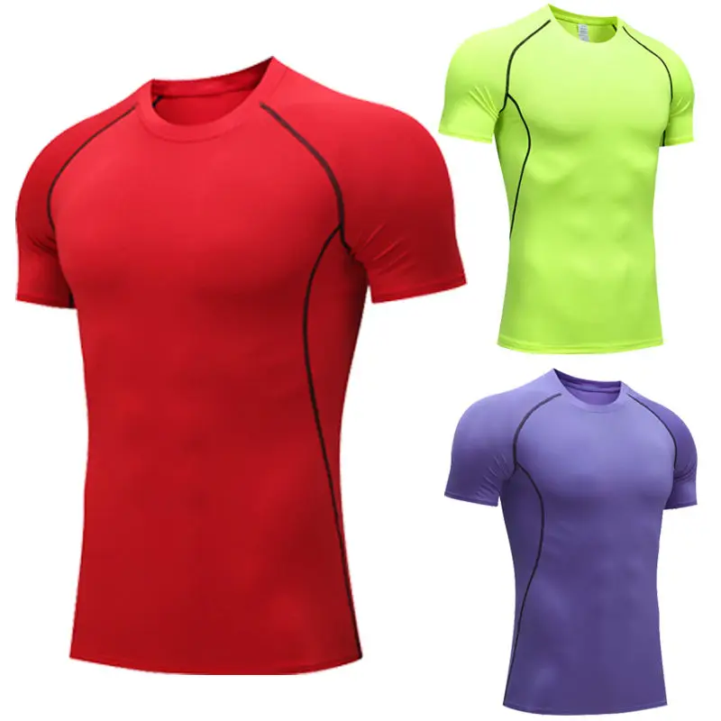 MMA Compression Shirt Rashguard For Men Base Layers Skinny T Shirt Boxing Sportswear Kickboxing Workout Fitness Training Gym Tee