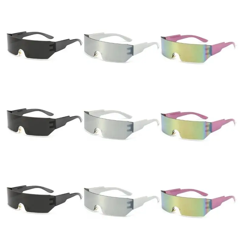 

9 шт. популярные женские солнцезащитные очки Y2k, солнцезащитные очки в стиле панк, уникальные спортивные велосипедные солнцезащитные очки, мужские очки, женские очки UV400