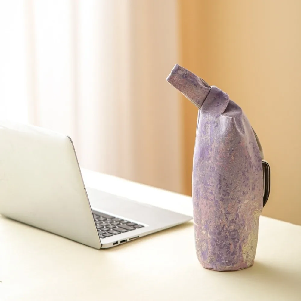Cloth Water Bottle Carrier Bag Portable Large Capacity Cup Bottle Cover Heat Insulated Simple Bottle Protective Pouch
