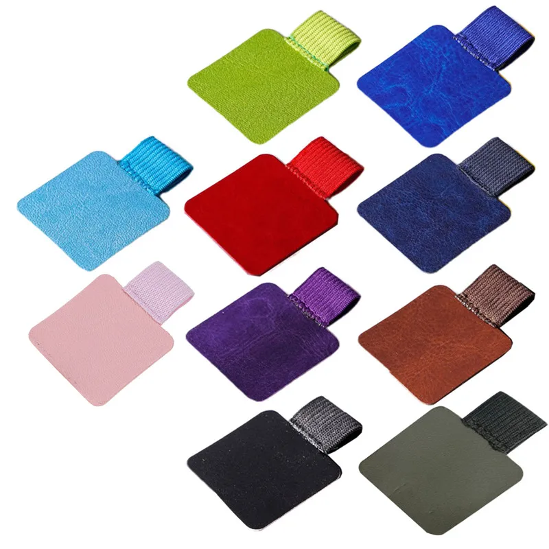 5 Pcs/Set Self-Adhesive Leather Pen Loop for Creative Notebook Pen Loop Holder Notebooks Accessories Pencil Elastic Loop