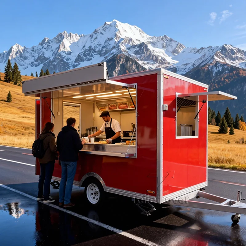 

Modern Outdoor Hot Dog Cart Mobile Food Ramen Halal Turkey Pasta Churros Food Trailer 16ft Remorque Food Truck for Sale