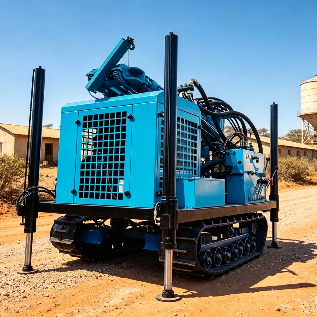 Customized Water‑Air Dual‑Purpose Drilling Rig | Diesel‑Powered Complete Deep Water Well Drilling Equipment for Rural Use