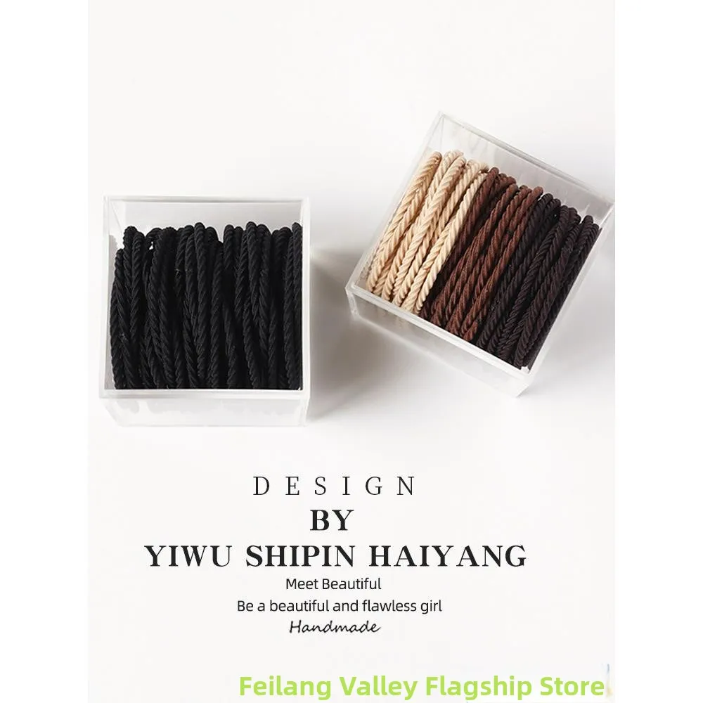 

Bla Hair Ties for Women Adults And Children Men Faionable Hair Ba Hair Ba with Bla Leather Covers Hair Accories
