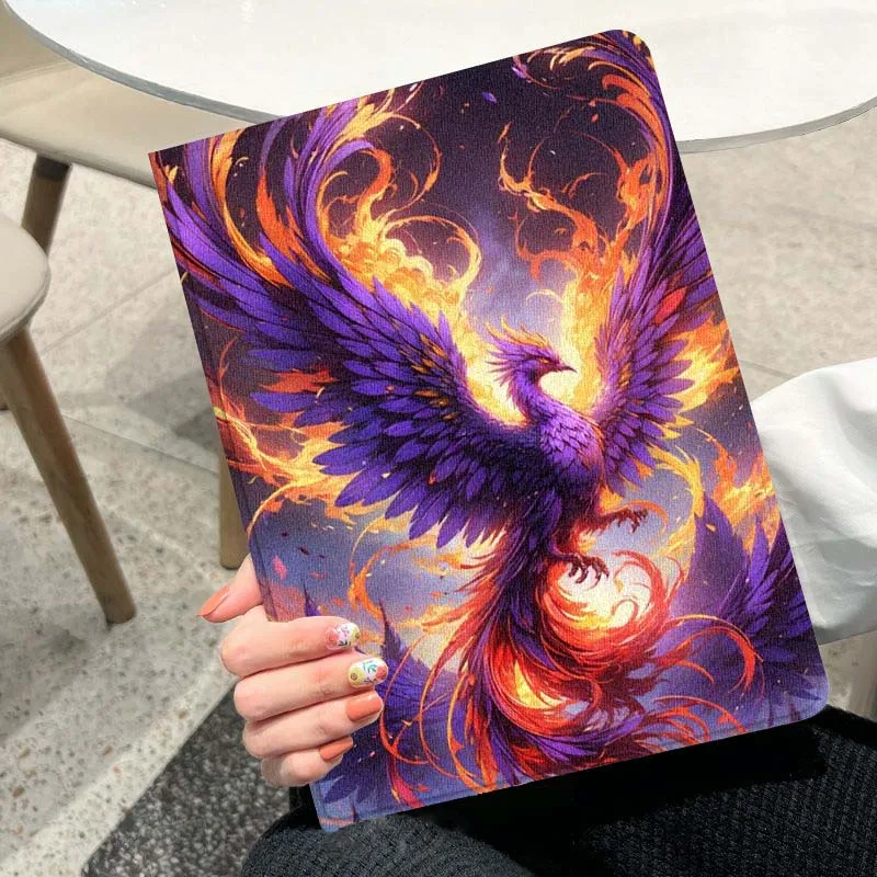 capa-de-tablet-phoenix-art-design-trendy-para-ipad-pro-air-a16-2ª-3ª-4ª-5ª-6ª-7ª-geracao-102-97-11-105-109-129-13-polegadas