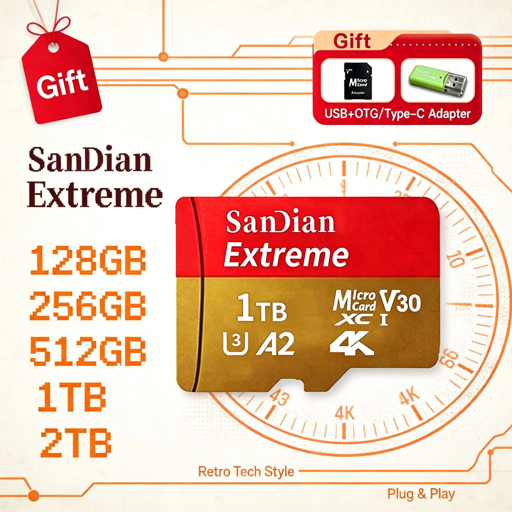 Titan Max 256GB Micro TF SD Card High Speed Class 10 UHS 1 Flash Memory Storage for PC Smartphone Pro Max Core Ultra Secure