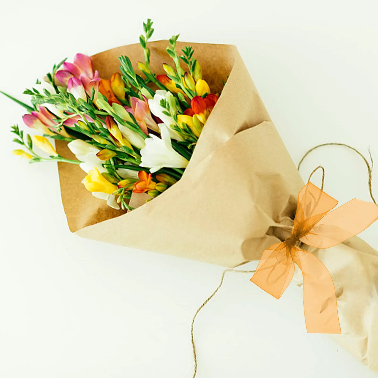 

4 рулона разноцветной блестящей полупрозрачной ленты из органзы и шифона для декора, поделок, свадебных вечеринок и рукоделия