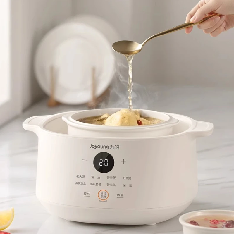 وعاء الحساء الكهربائي، وعاء الحساء، الحساء المائي، حساء السيراميك المنزلي، عش الطيور الكهربائية، آلة طهي عصيدة صغيرة مخصصة