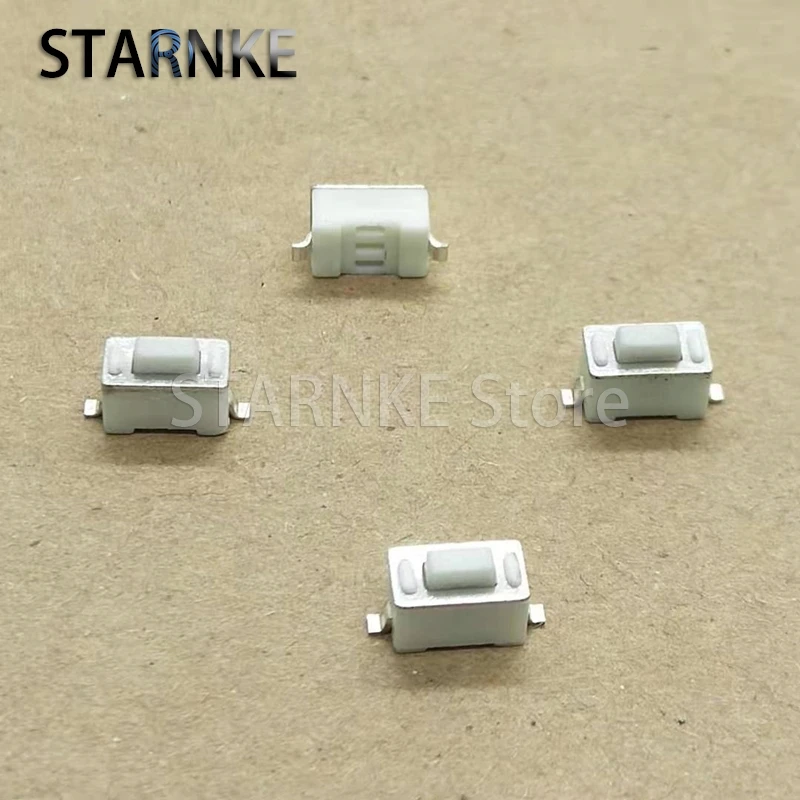 100PCS White SMD 2Pins Switch 3*6*4.3MM Tactile Tact Switch Push Button Micro Switch Bag