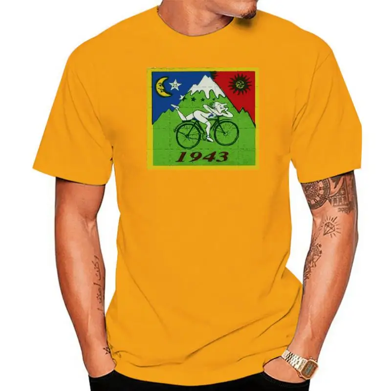 Bicycle Day Bike Trip Lsd Acid T Shirt Dr Albert Hofmann T-Shirt Acid Party  Casual Print Fashion Tee Shirt