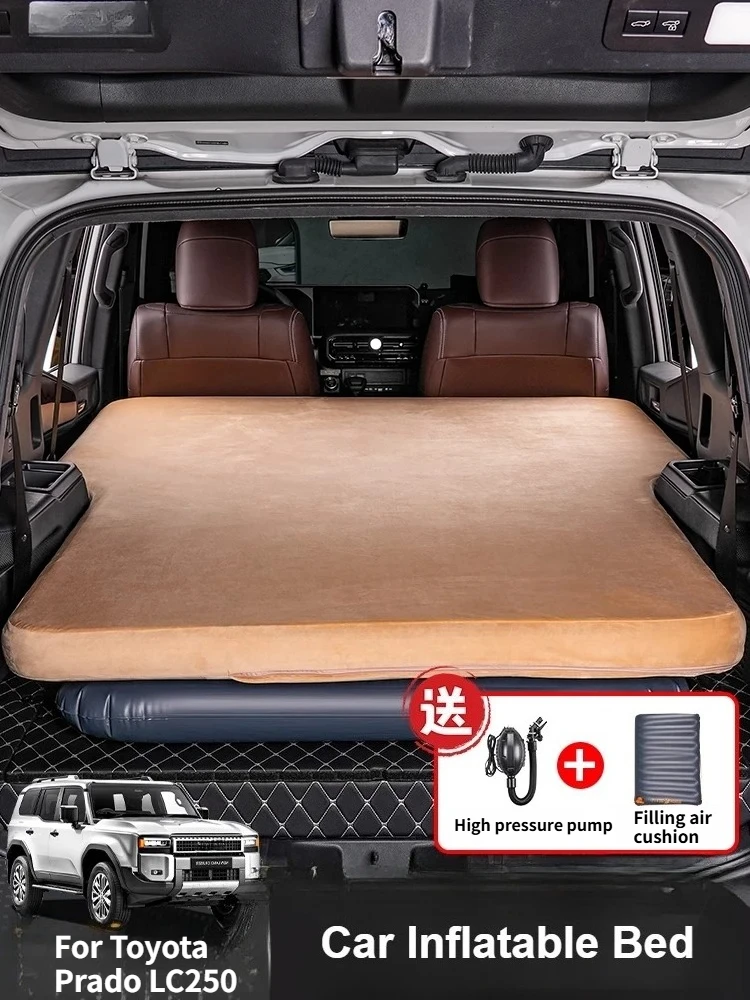 Car Travel Bed For Toyota Prado LC250 2024-2025 Car Inflatable Mattress Folding Air Bed Travel Outdoor Camping Accessories