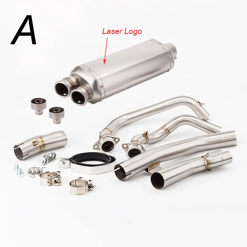 Motorcycle Exhaust full System Espace Moto Slip On for Honda Crf1100 Crf1100L Africa Twin Exhausts 2020 2021 2022 2023