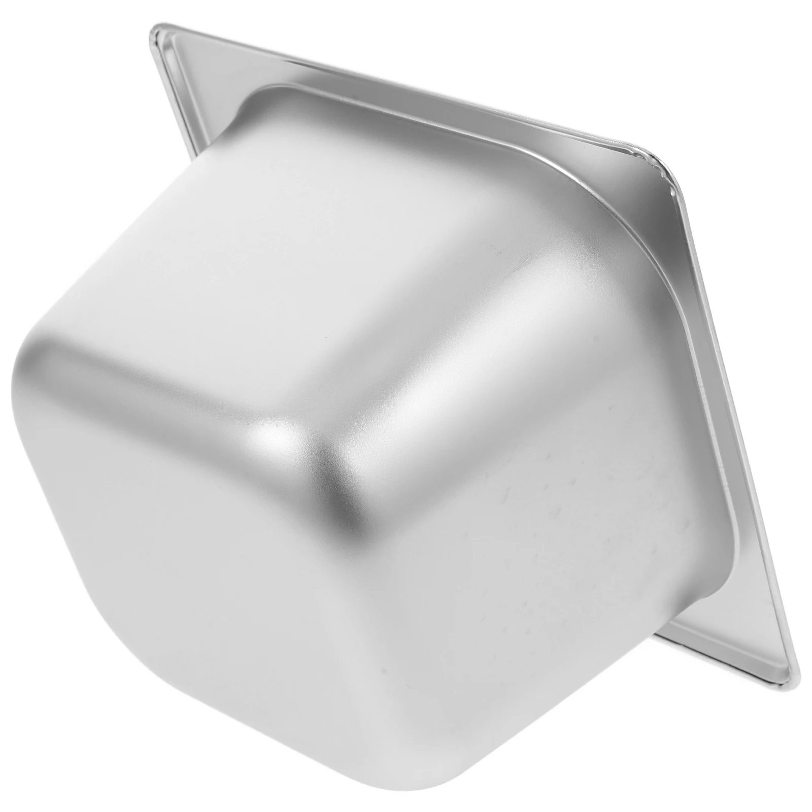 

Stainless Steel Rectangular 1/6 Size Large Capacity Deep Buffet Pan For Catering Restaurants Ice Cream Serving Salad Holder