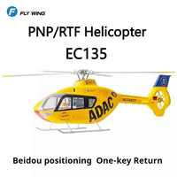FLYWING 470-Level EC-135 Six-Channel 4-Blade Simulation Remote Control Helicopter EC135 H1 Self-Steady One-Click Return PNP/RTF