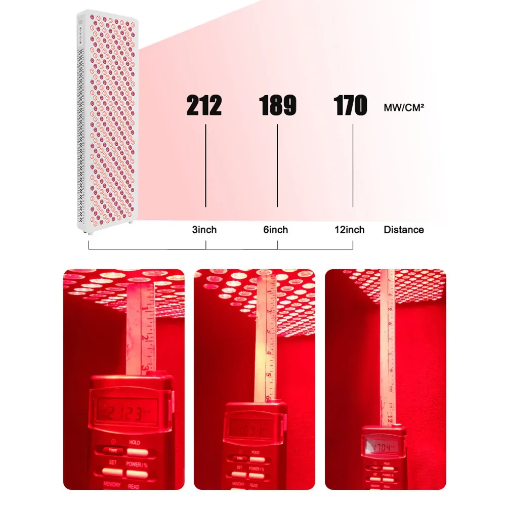 Panneau de thérapie à la lumière infrarouge rouge avec support, d'urgence, corps entier, 630nm, 660nm, 810nm, 830nm, 850nm