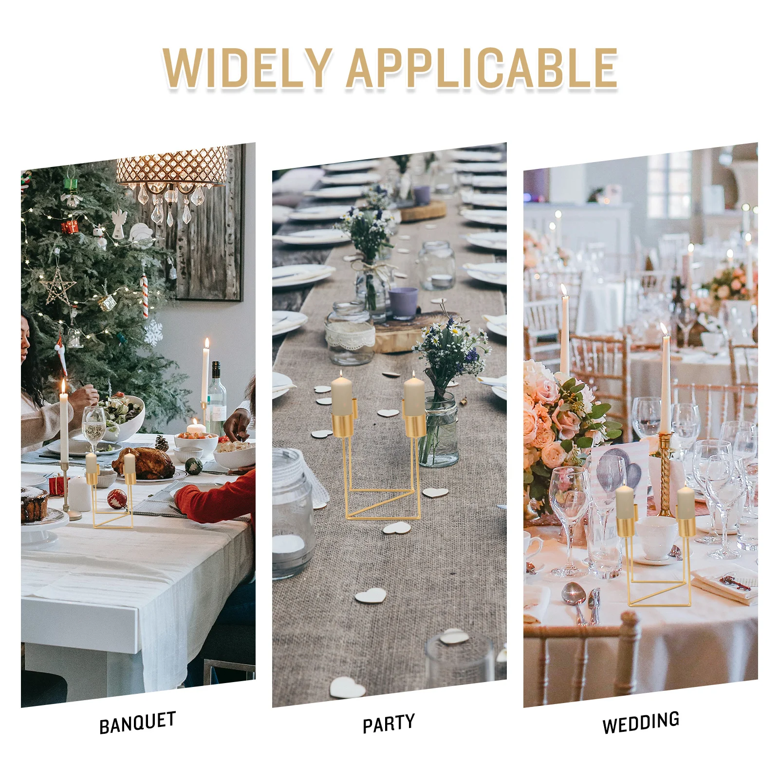 

Retro Taper Holder Vintage Metal Stand Advent Wreath Accessory Wedding Party Banquet Decoration Advent Holder