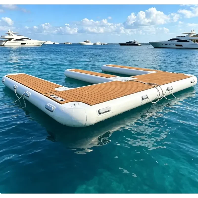 Giant Inflatable Floating Mat for Lake and Ocean Water Lounge Pad Large Group Swim Platform Durable Non Slip Surface for
