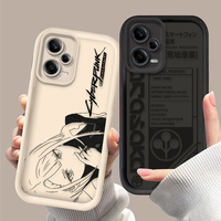 Case For Xiaomi Redmi Note 14 12 11 13 Pro Plus 5G 12S 11S 10S 10 9 Redmi 14C 13C 12C 12 4G A3 A3X Cool Edgerunners C-Cyberpunks