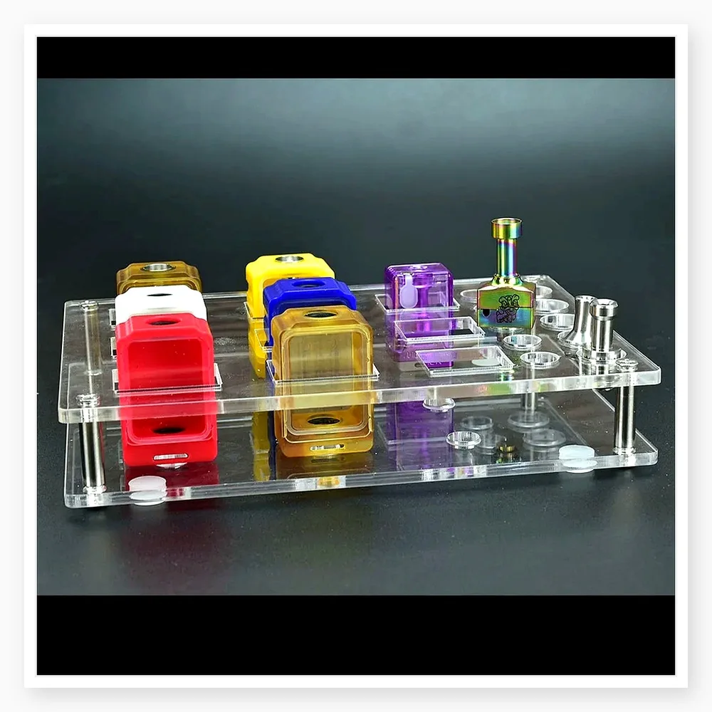 Wolfcoolvape Acrylic Display Rack for Billet BB Boro Tank & DotAIO V1 V2 - RBA Stand & Storage Holder
