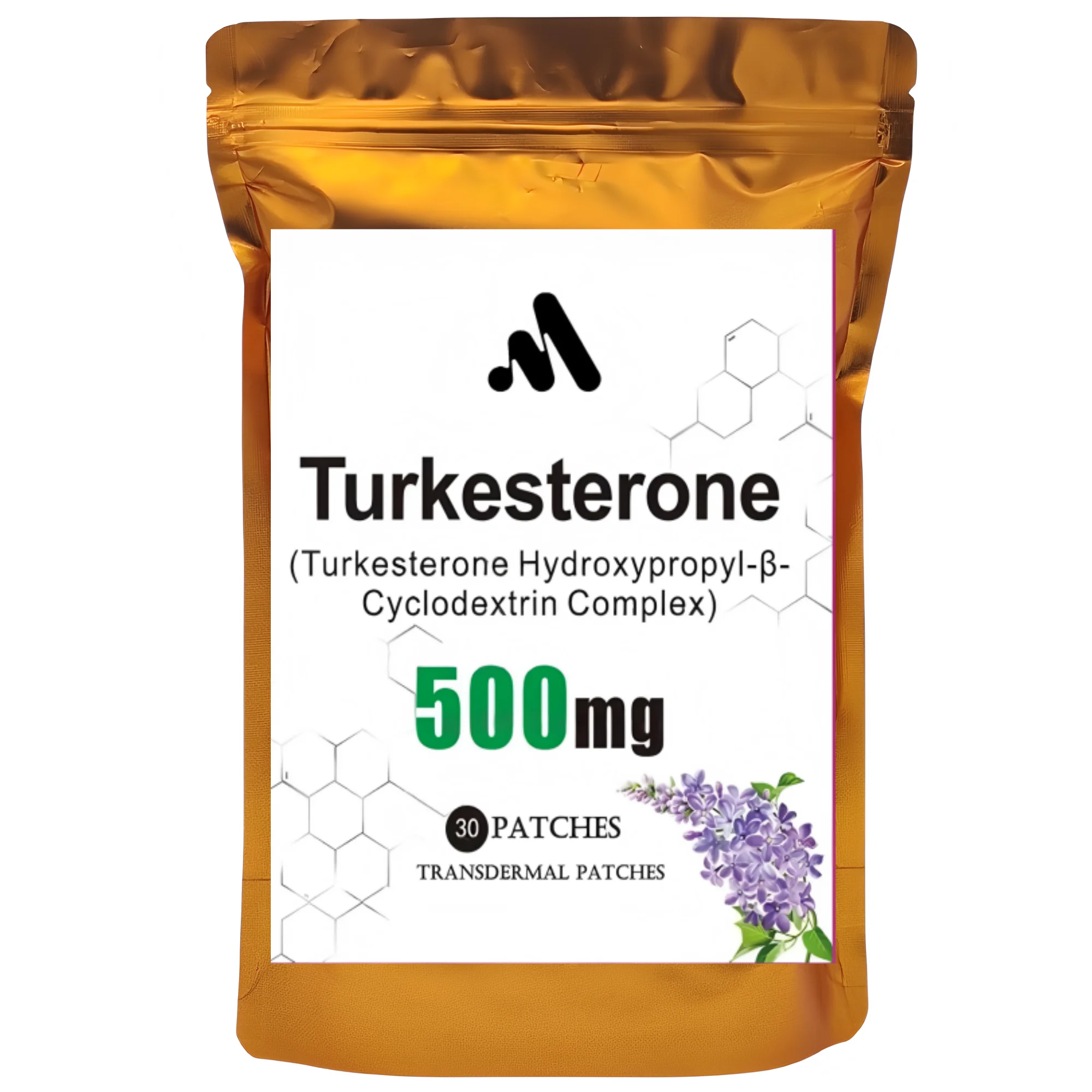 30 Patches Turkesterone Transdermal Patches Hydroxypropyl-β-Cyclodextrin Complex Improve Lean Muscle Mass, Exercise Performance